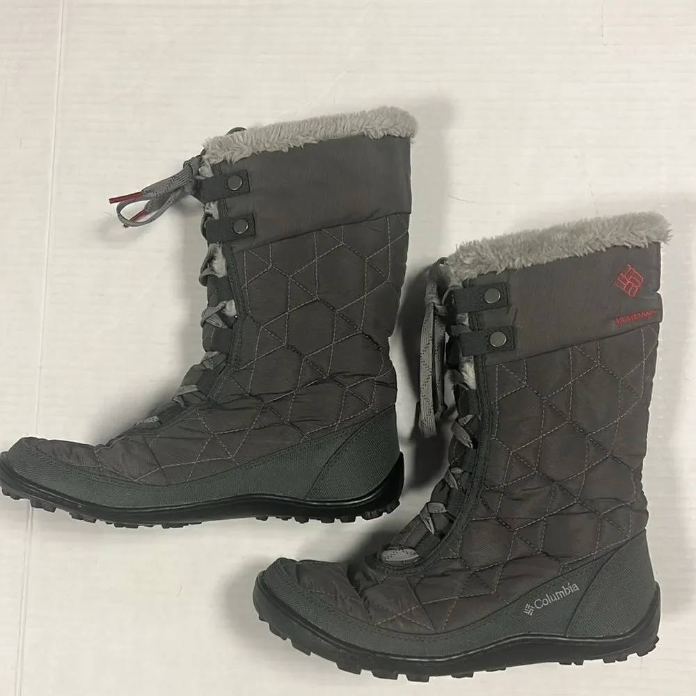 Columbia Minx Mid II Omni Heat Boot Size 6 Shale Gray Winter Boots Waterproof